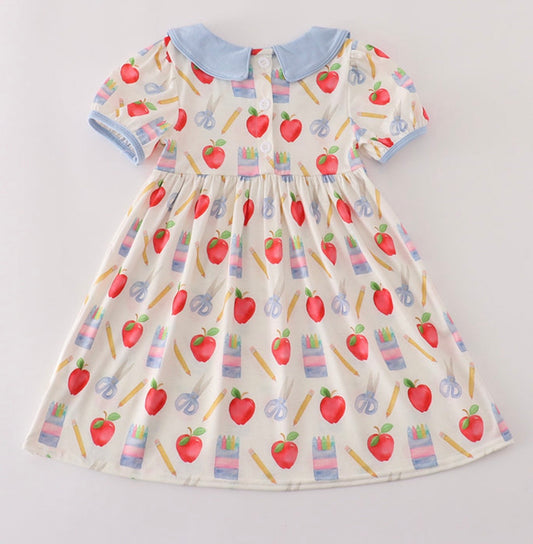 Back To School Print Dress