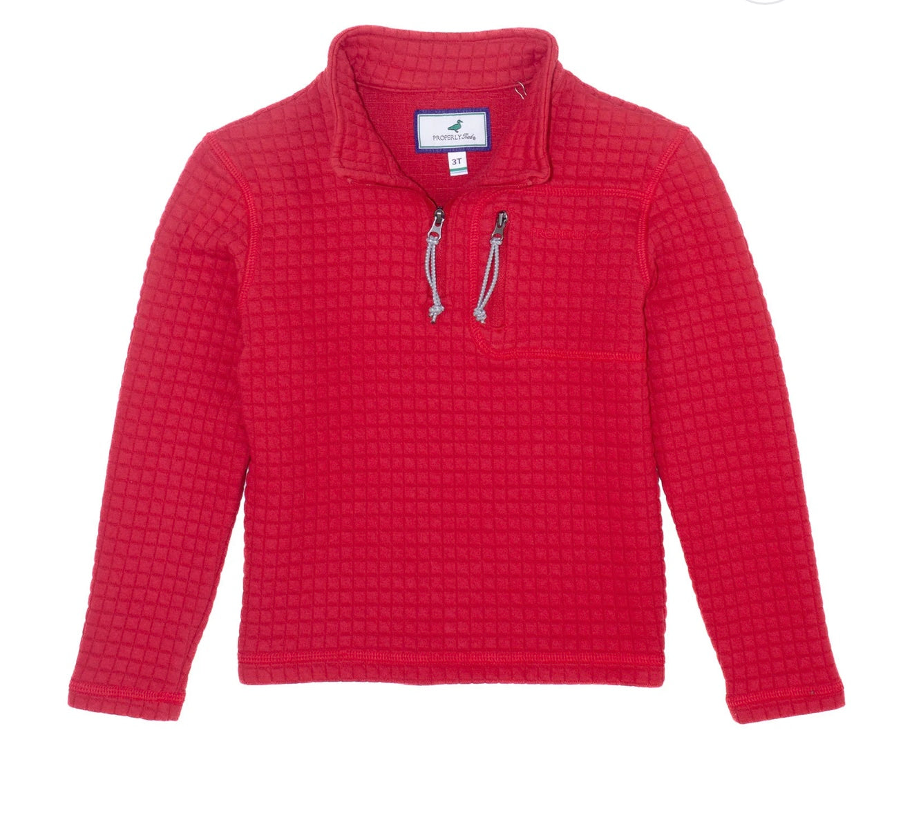 Properly Tied Boys Delta Pullover-Red