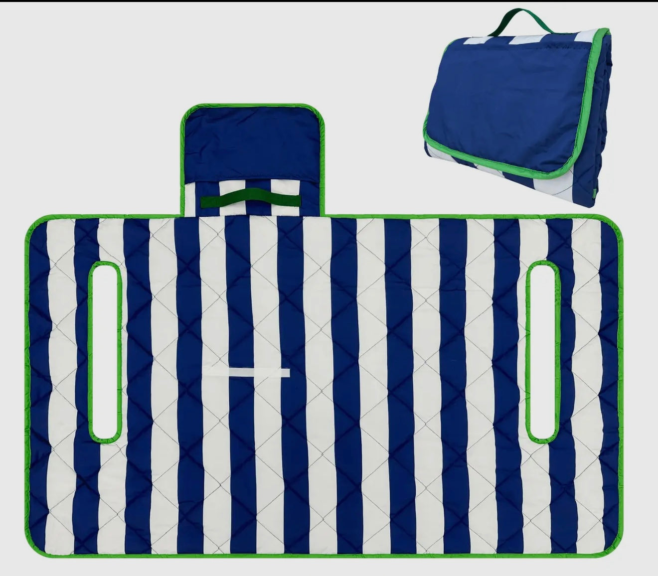 Navy Stripe Golf Cart Seat Cover