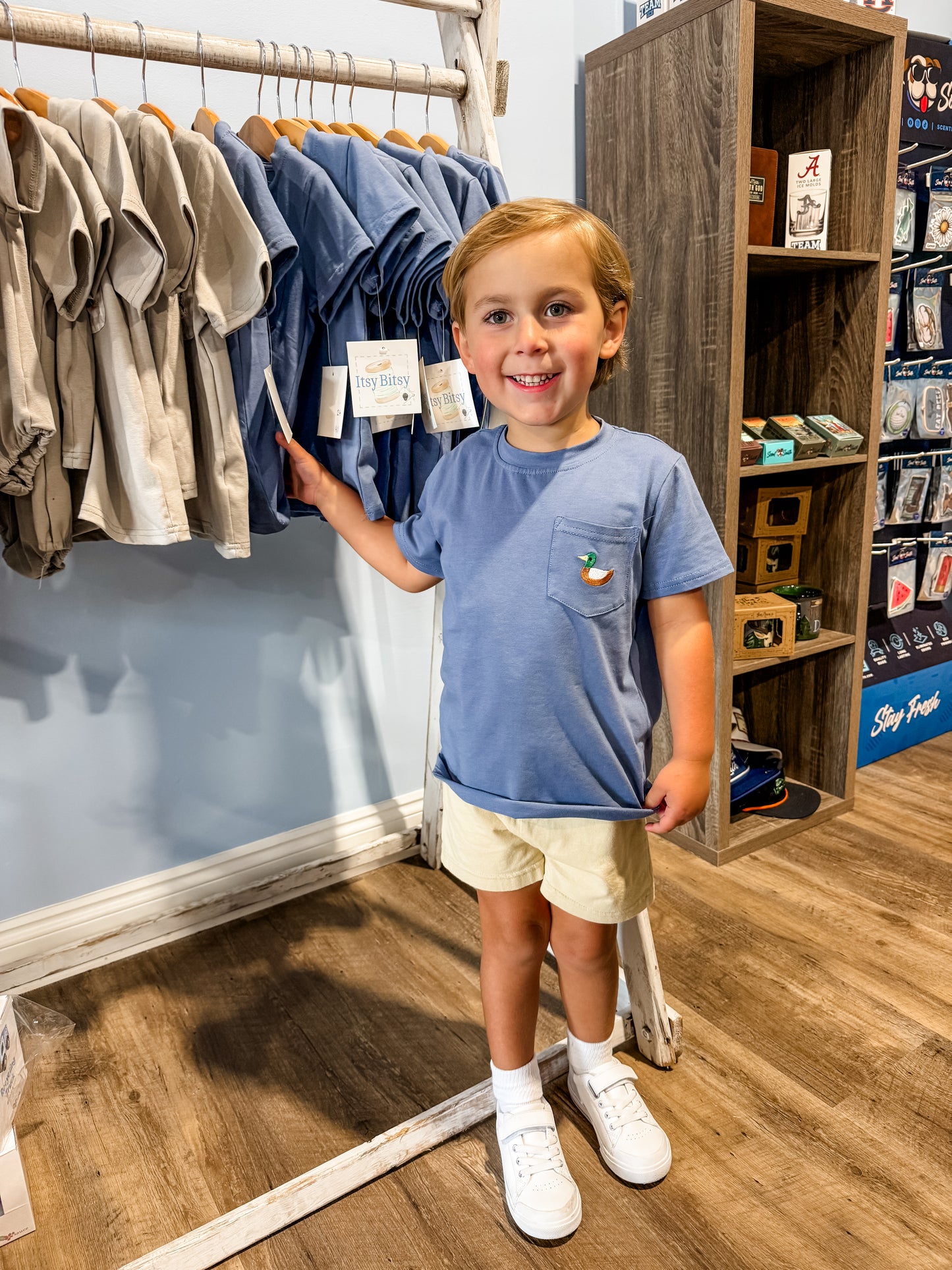 Itsy Bitsy Mallard Pocket Tee Short Set