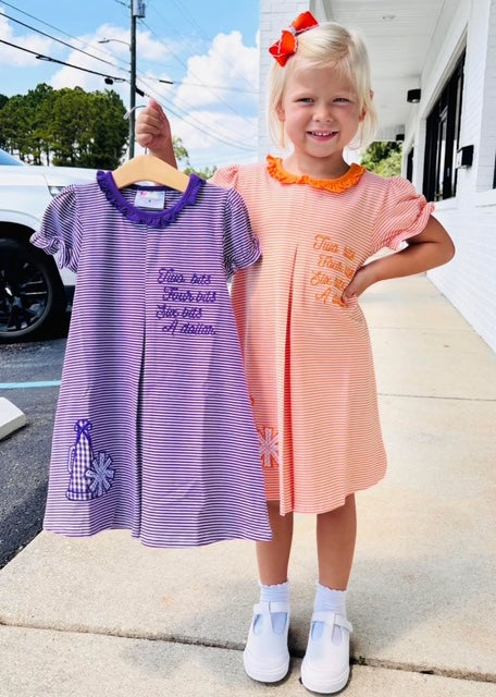 Stand Up and Hollar Pleat Dress-Purple