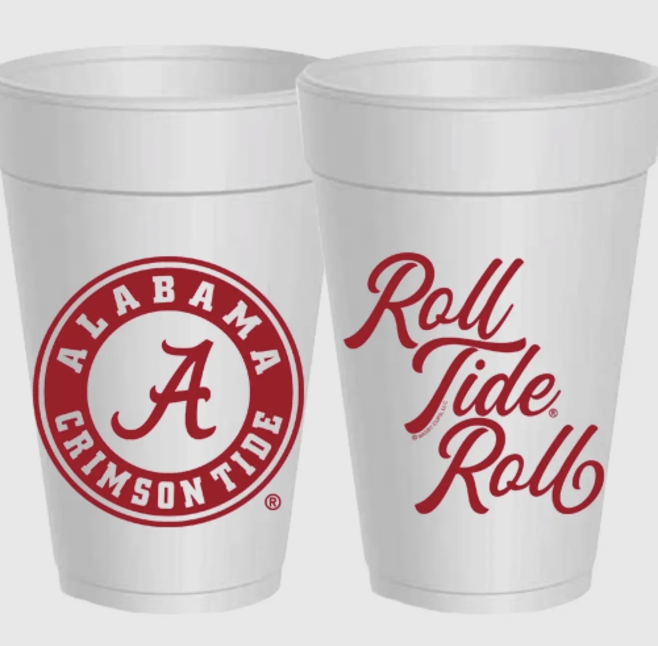 Alabama Roll Tide Cups