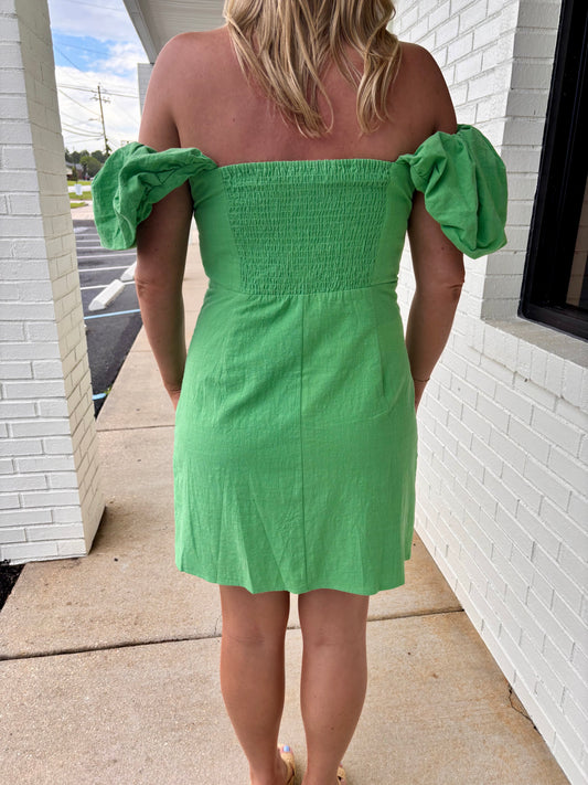Linen Mini Dress
