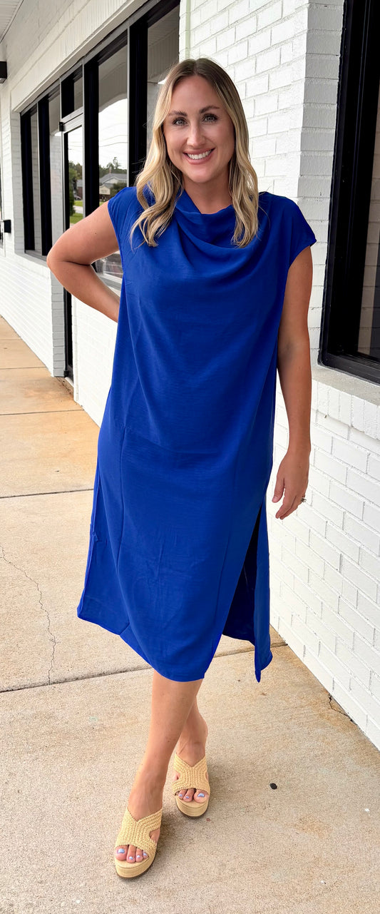 Cap Sleeve Midi Dress