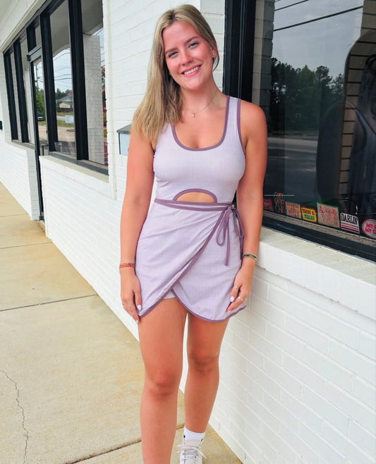 Casual Moment Wrap Front Dress