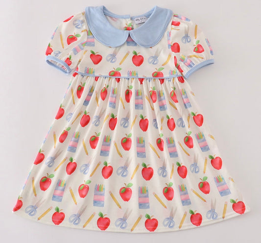 Back To School Print Dress