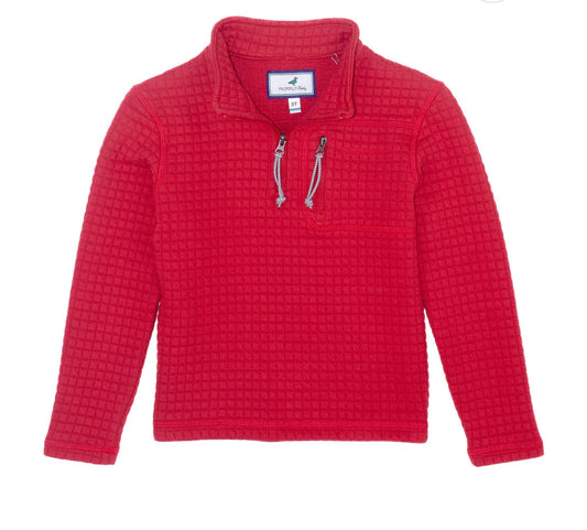 Properly Tied Boys Delta Pullover-Red