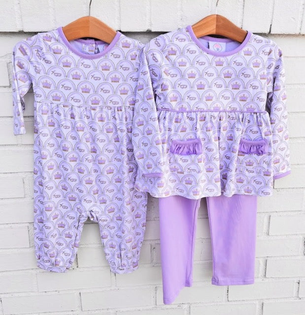 Cypress Row Londyn Lavender Romper