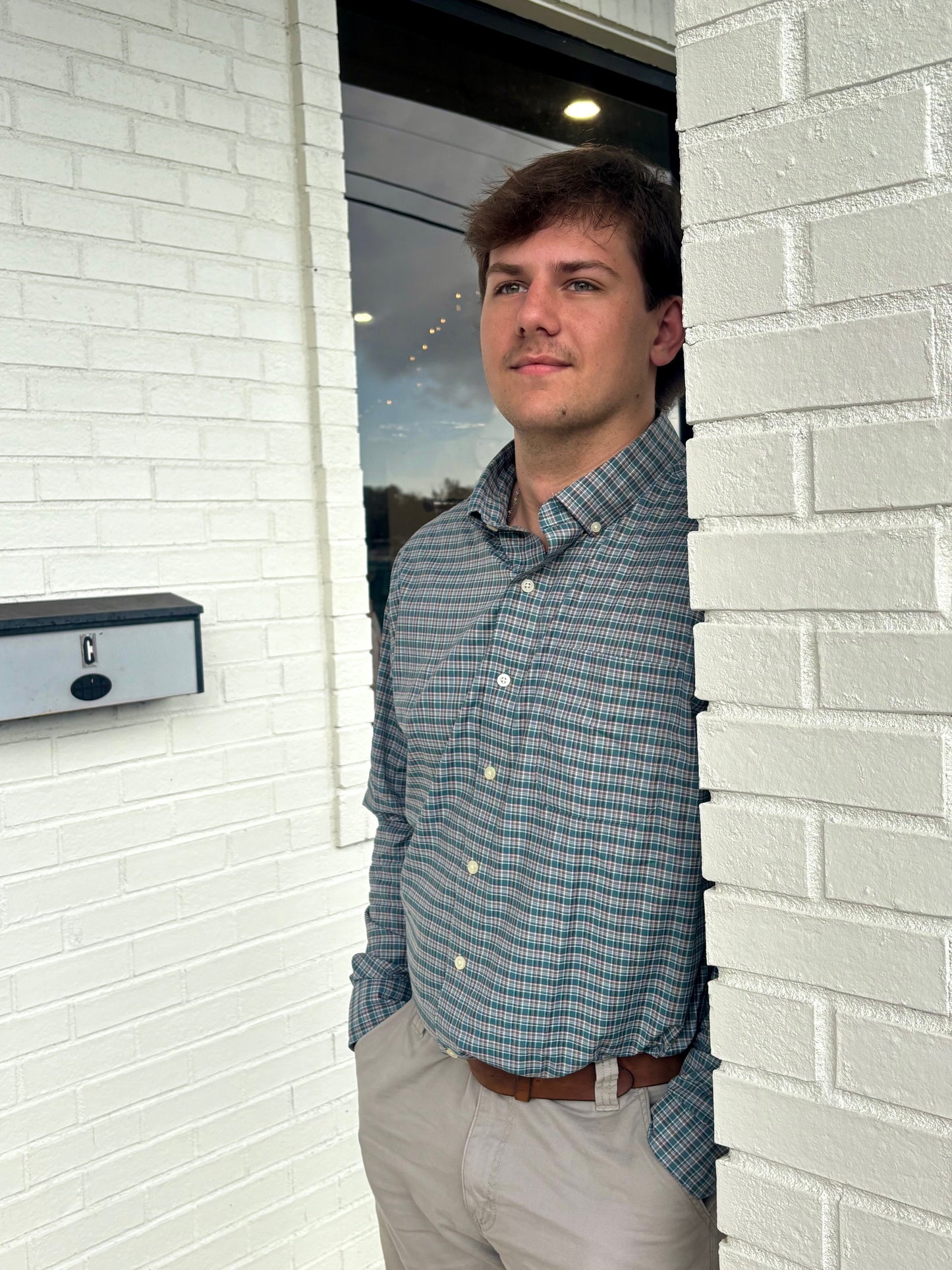 Southern Shirt Bennett Plaid-Bayou Teal