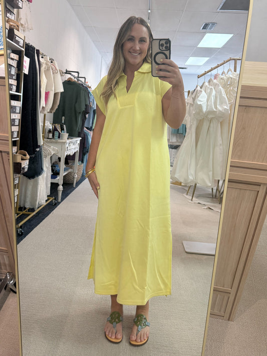 Stitch Detail Midi Dress