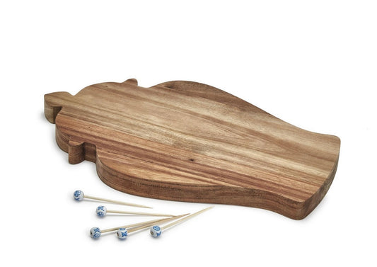 Ginger Jar Serving Board W/cocktail Picks
