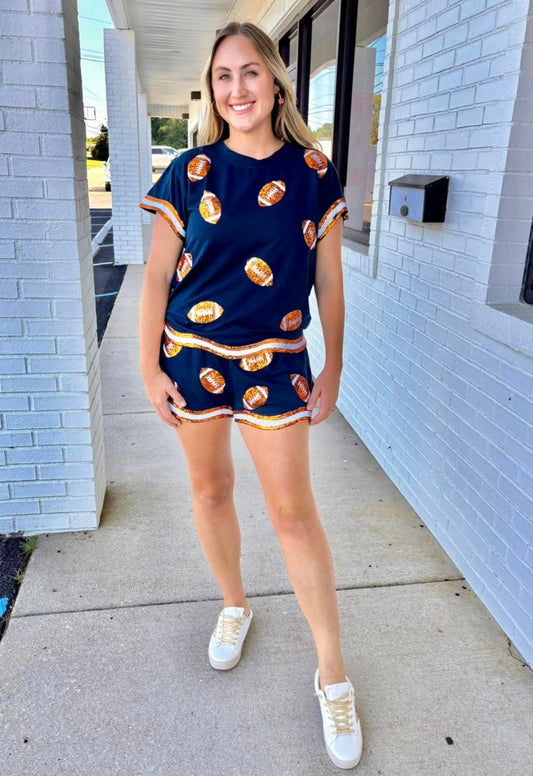 Ginny Set Navy/Orange