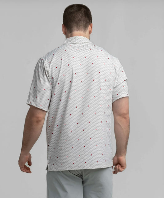 Sweet Home Printed Polo-The Quad