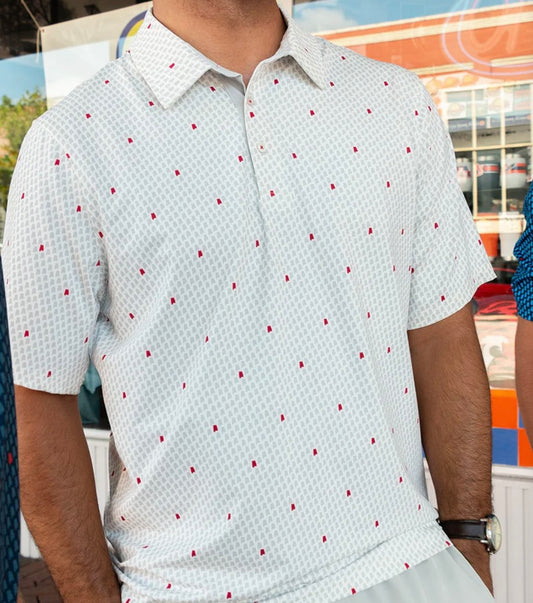 Sweet Home Printed Polo-The Quad