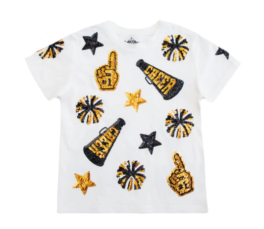 Belle Cher Black & Gold Cheer Set