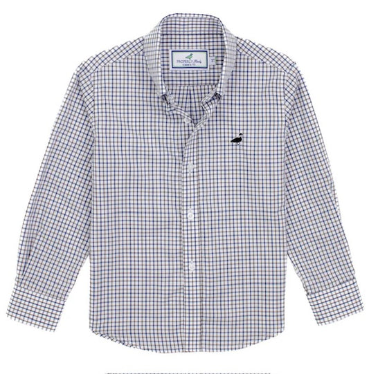 Properly Tied Boys Seasonal Sportshirt-Carolina